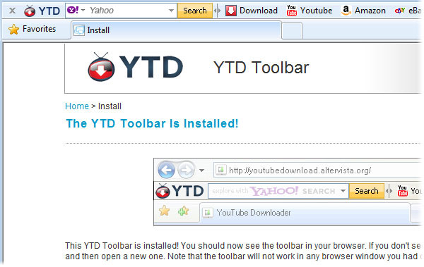 YTD Toolbar
