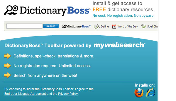 DictionaryBoss Toolbar